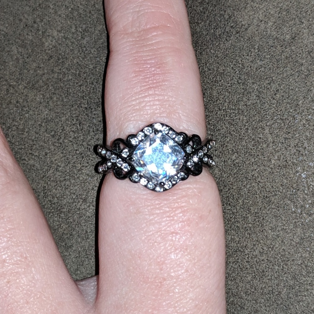 Genuine White Topaz ring